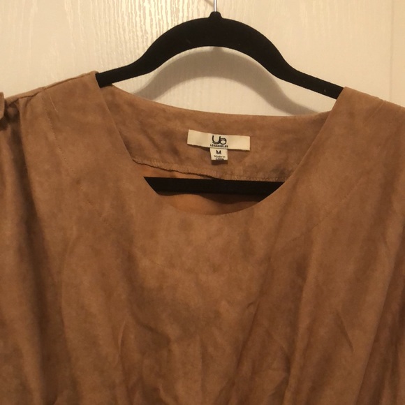 YA LOS ANGELES - Tan/Camel Suede-Like Dress - Picture 5 of 10